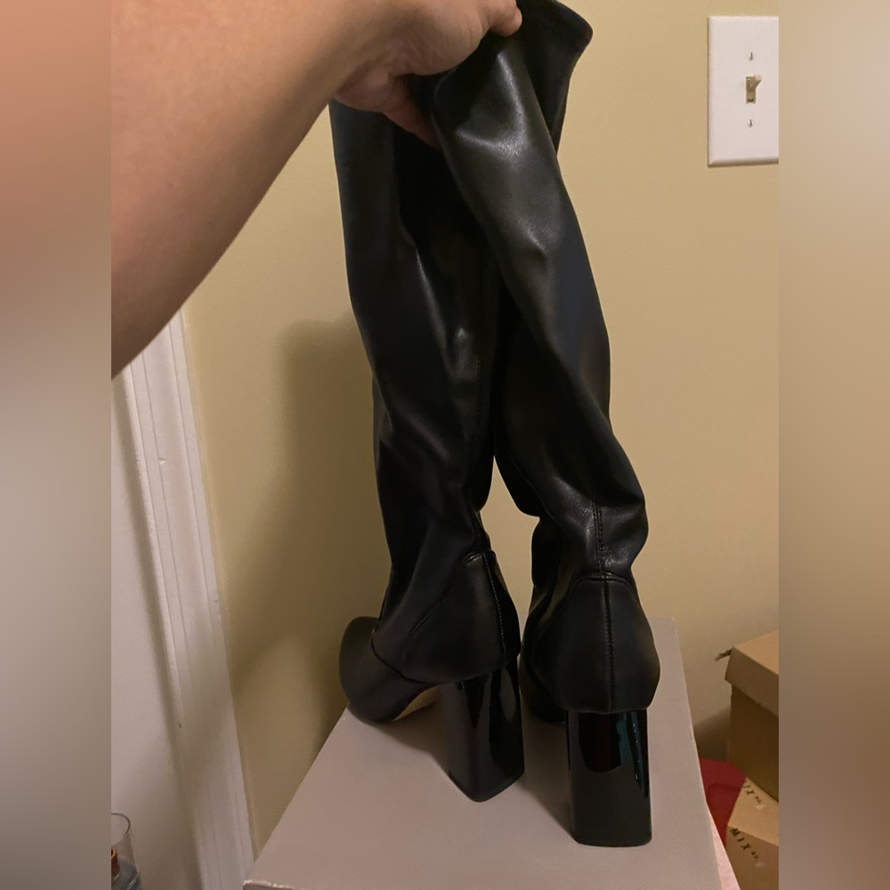 Franco Sarto tall black boots. Size 8. Just like new.